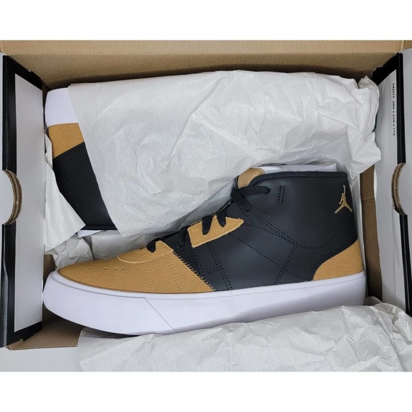 Nike Air Jordan Series Mid Black Gold Shoes Sneakers Men\'s 9.5 DA8026-017 11W